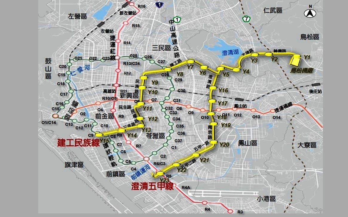 ▲捷運黃線路線可連接亞洲新灣區、都會核心區、澄清湖地區，以及三民、鳳山、鳥松、新興、苓雅及前鎮等行政區。（圖／高市捷運局提供）