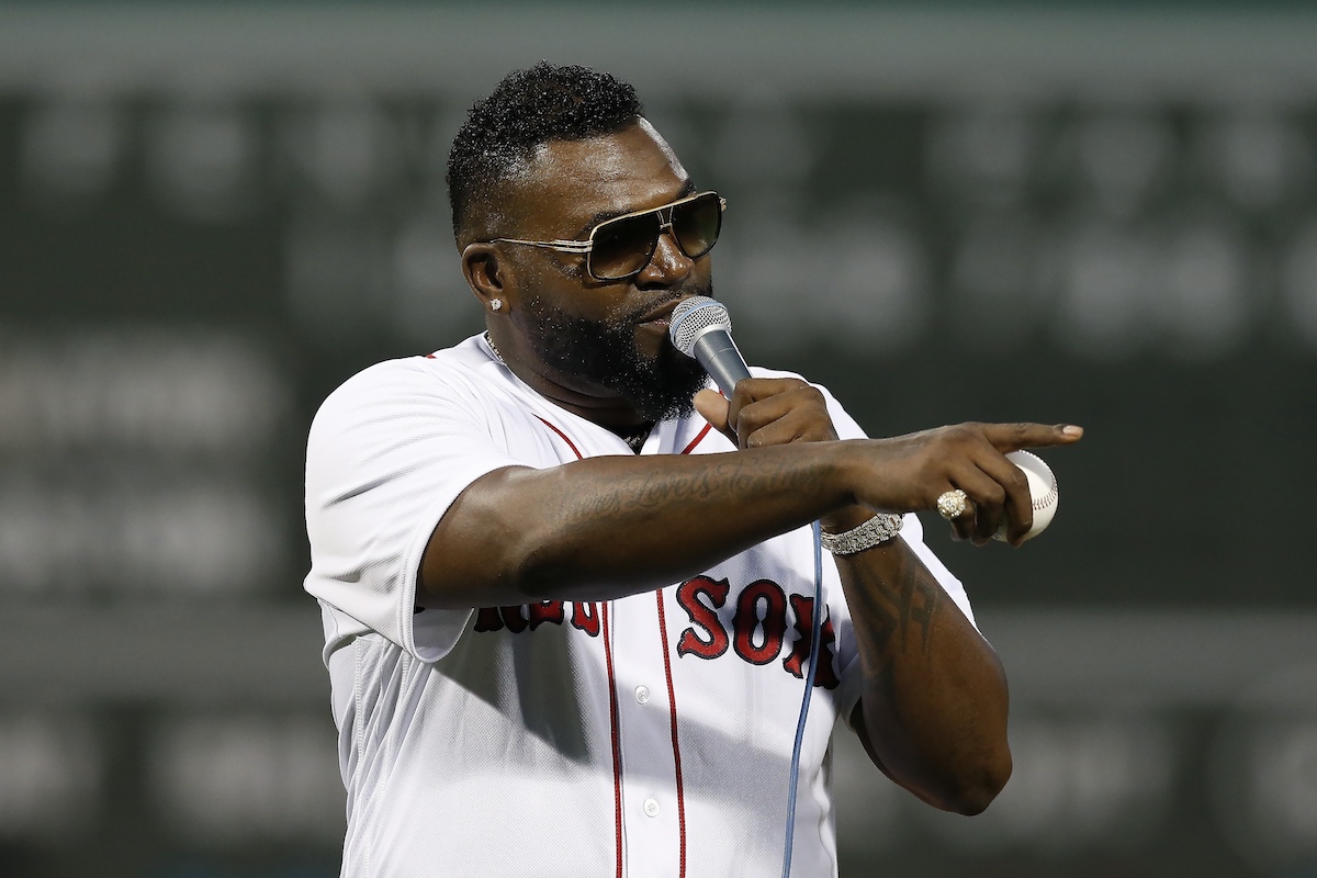 ▲David Ortiz歷劫歸來，為紅襪隊開球。（圖／美聯社／達志影像）