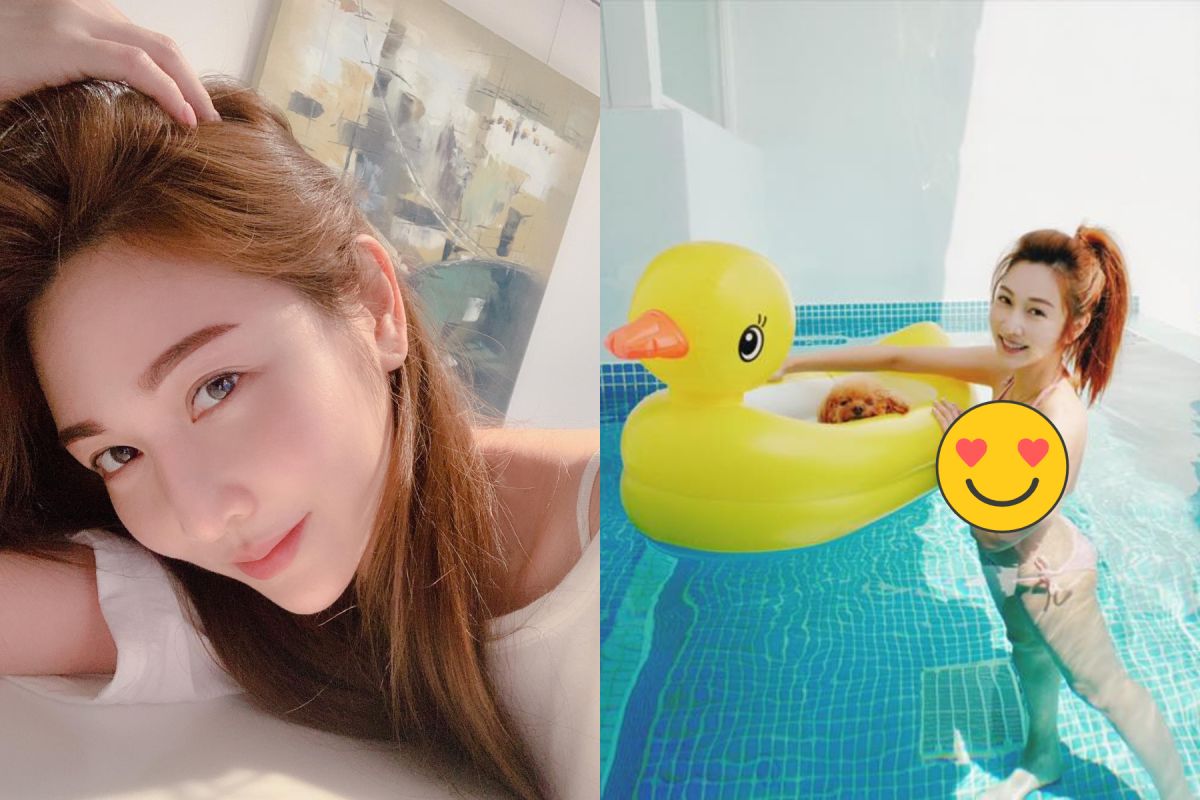 ▲曾莞婷罕見曬出比基尼。（圖 / 翻攝臉書）

