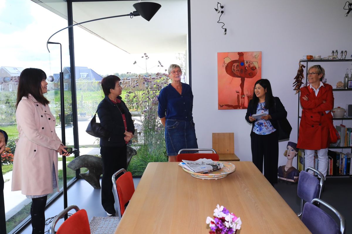 ▲市長盧秀燕前往參觀阿梅爾歐斯特世界實驗社區。 (圖／市政府提供2019.9.10)