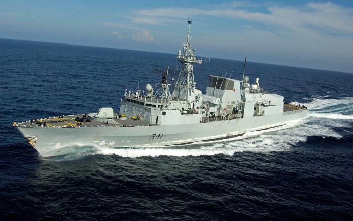▲加拿大護衛艦「渥太華號」。（圖／加拿大國防部）