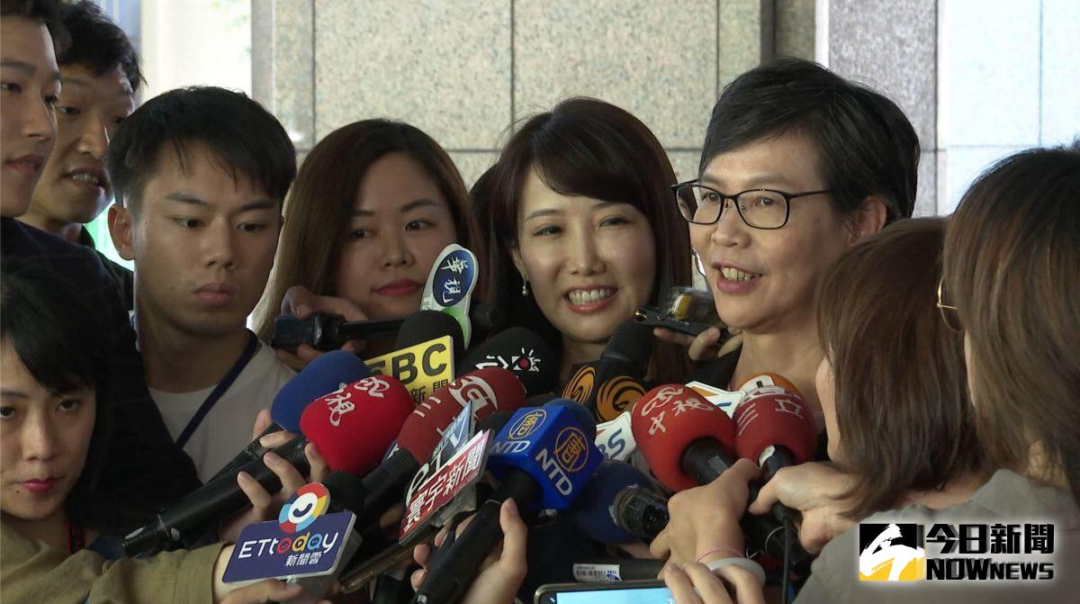 ▲王金平辦公室幕僚林思慧、郭台銘辦公室幕僚蔡沁瑜、北市府顧問蔡壁如。（圖／記者丁上程攝, 2019.9.10）