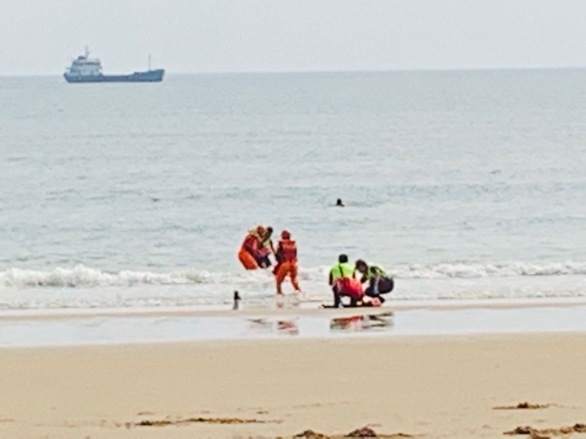 ▲演練以風災前夕為腳本背景，整合地區海上及岸際救生能量。（圖／金馬澎分署提供）