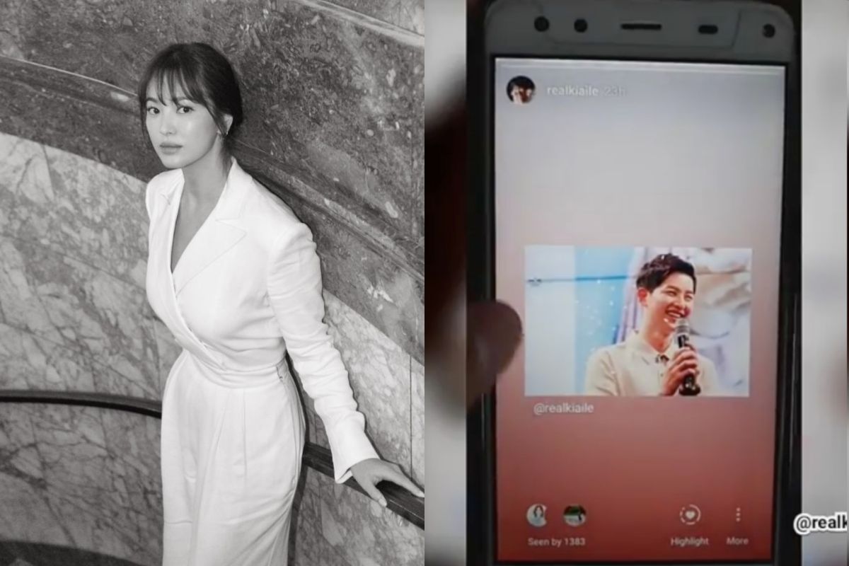 ▲宋慧喬看前夫照片留跡被抓包。（圖／Ralph Lauren Twitter、realkiaile IG）