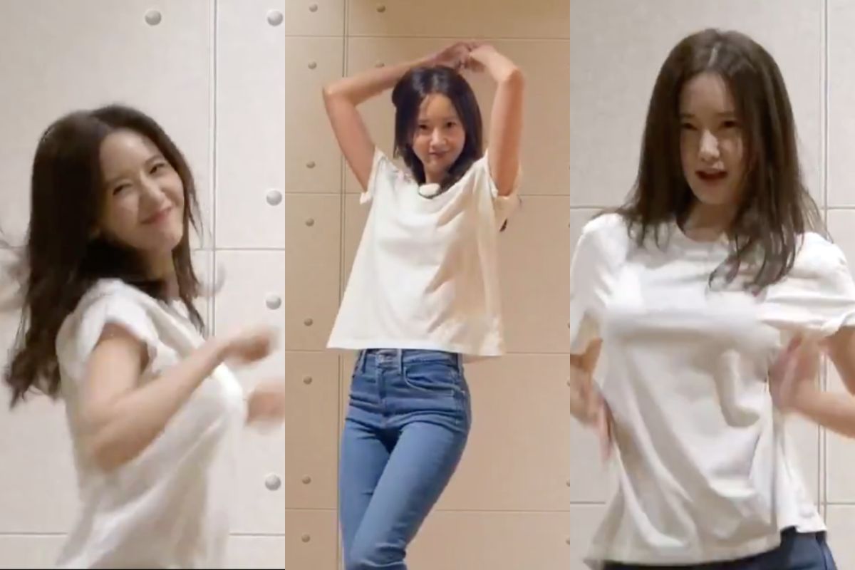 ▲潤娥與曹政奭遵守約定，跳舞回饋觀眾。（圖／少女時代Twitter）