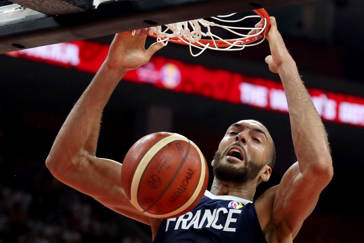 法國中鋒Rudy Gobert。（圖／美聯社／達志影像）