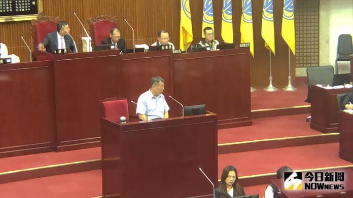 ▲台北市長柯文哲接受市議會質詢。（圖／記者丁上程攝, 2019.9.11）