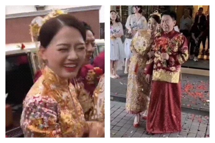▲中國大陸一對年齡差距懸殊的新人，他們的結婚現場照片引發網友討論。（圖／翻攝自微博）