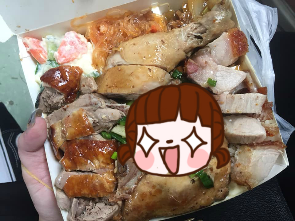 ▲網友拍照分享超澎湃三寶飯，引得大家紛紛流口水聞香，還有內行人憑照片就猜出燒臘店是哪一家。（圖／翻攝自爆廢公社）