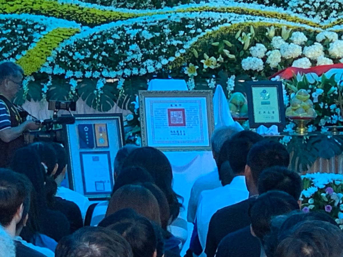 ▲新北市汐止分局警員薛定岳不幸殉職舉辦告別式，副總統陳建仁擔任主祭，並頒發褒揚令。（圖／記者陳雅芳攝，2019.09.13）