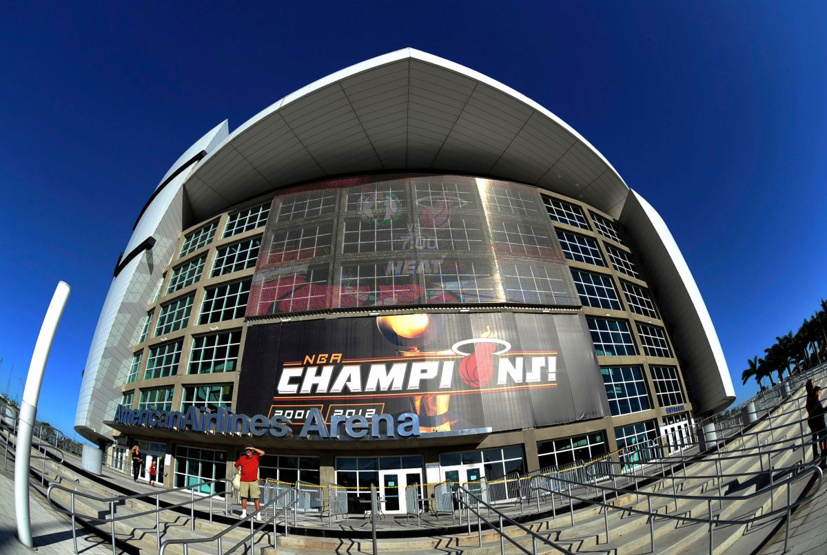 ▲NBA熱火隊主場美國航空球場（圖／美聯社／達志影像）