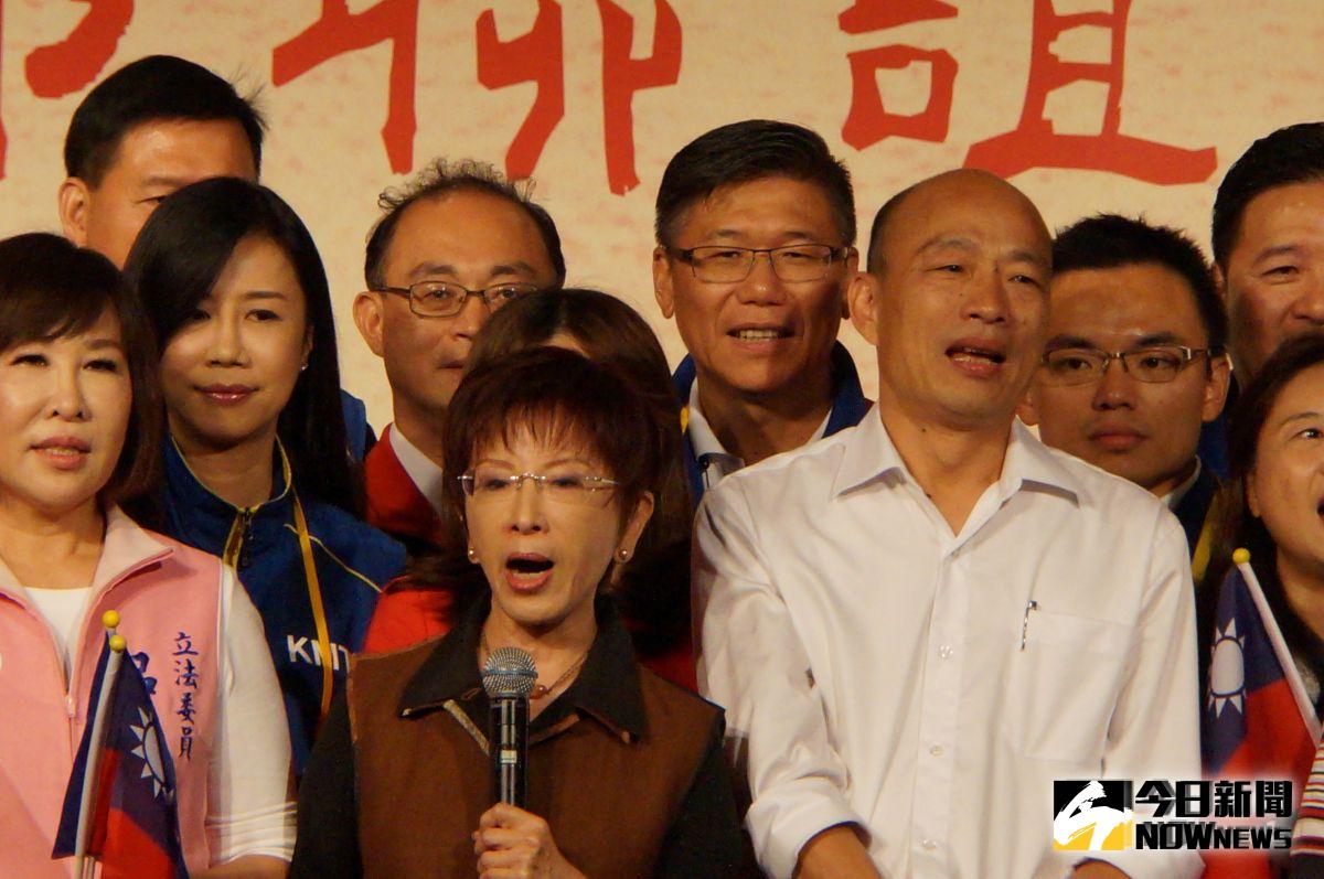 ▲國民黨前主席洪秀柱在台商秋節聯誼茶會時酸韓國瑜「誰沒過去」、「就愛喝兩杯」但只要不壞事就不礙事，力挺韓國瑜。（圖／記者呂炯昌攝 2019.09.15）