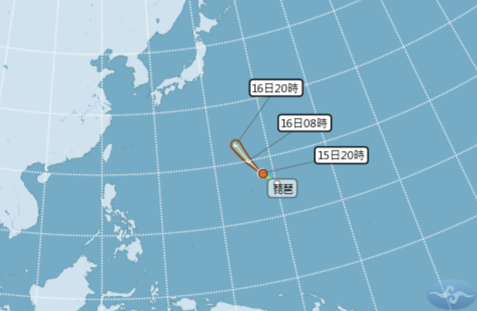 第16號颱風琵琶「快閃」生成　氣象局估最快明天消失
