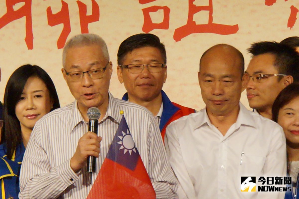 ▲國民黨舉行「大陸台商中秋聯誼茶會」，主席吳敦義與高雄市長韓國瑜同台。(圖/記者呂炯昌攝2019.9.15)