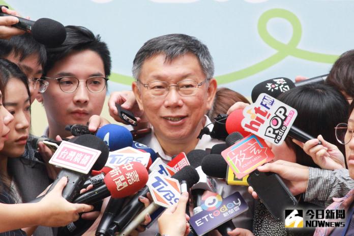 ▲台北市長柯文哲接受媒體訪問。（圖／記者丁上程攝, 2019.9.16）