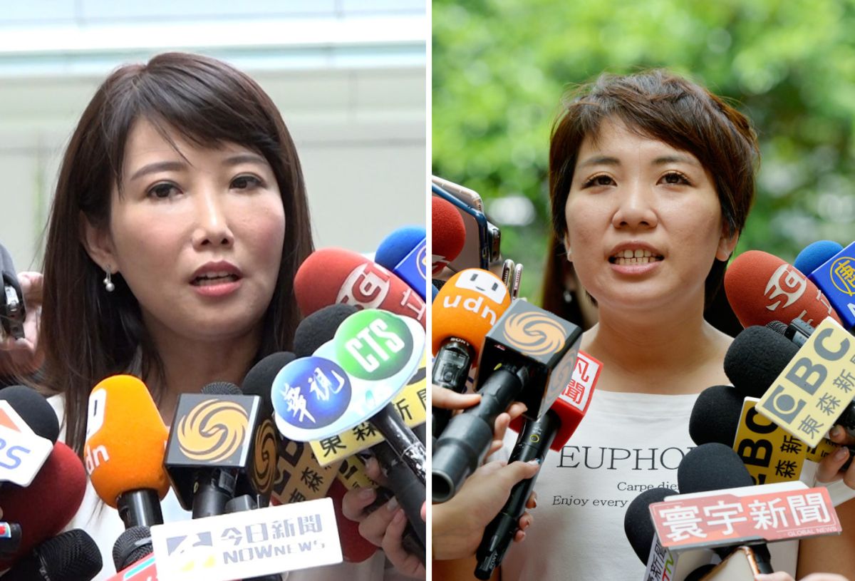 ▲永齡基金會副執行長蔡沁瑜、永齡基金會顧問郭昕宜坦承已經遷戶籍，但是否投入立委選舉還要再評估。（圖／NOWnews攝影中心）