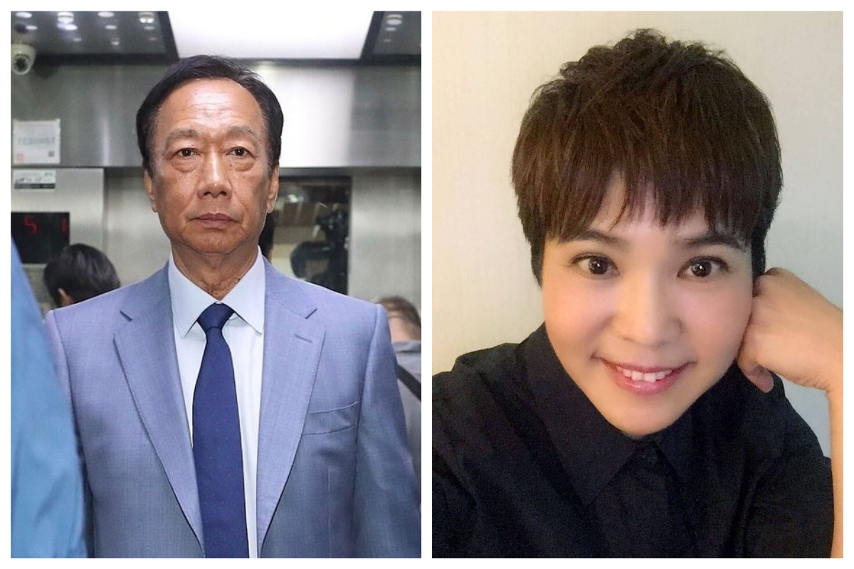 ▲鴻海創辦人郭台銘 16 日深夜宣布不參與連署競選總統；對此，資深媒體人李豔秋感嘆：「此刻感到沈重的應該是韓國瑜了。」（合成圖／中央社資料圖片／翻攝自粉絲頁「李艷秋的新聞夜總會」）