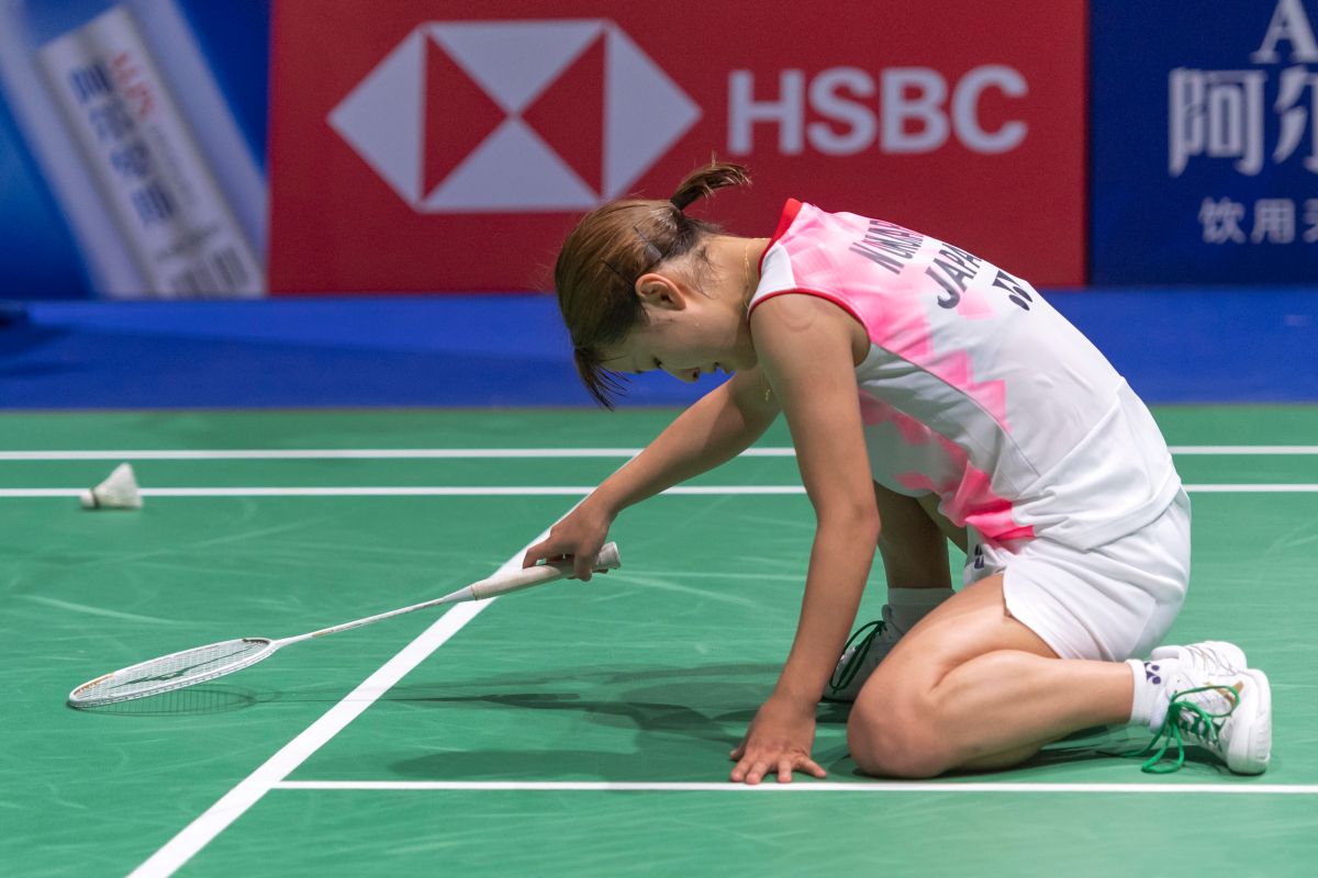 日本羽球女將奧原希望。（圖／美聯社／達志影像）
