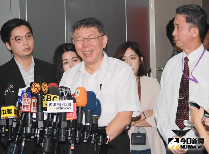 ▲台北市長柯文哲接受媒體訪問。（圖／記者丁上程攝, 2019.9.17）