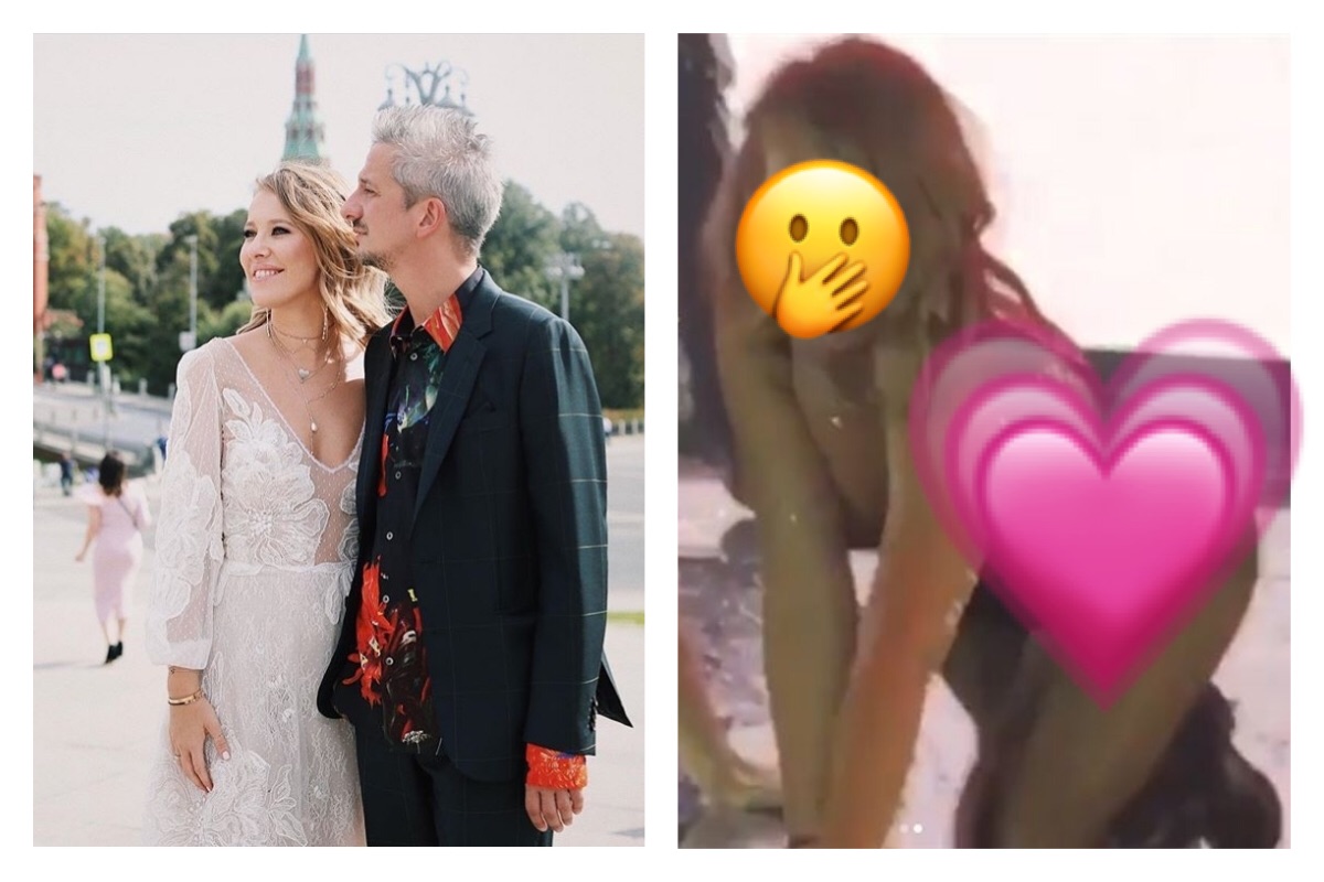 ▲西方人和東方人的觀念或許真的差比較多，在一般東方華人眼中，結婚典禮或許應該要是典雅而隆重，但近日在俄羅斯就有一位名媛，在自己的結婚典禮上與自己的老公大秀「超豔舞蹈秀」。（圖／翻攝自 Ksenia Sobchak IG ）