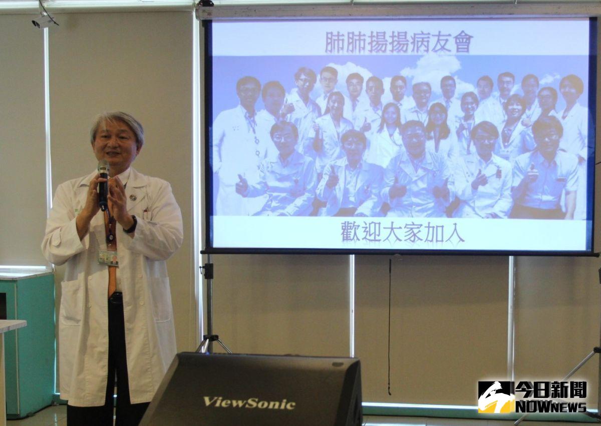 ▲台大雲林分院「肺肺揚揚」病友會分享勇敢抗癌歷程。（圖／記者簡勇鵬攝，2019.09.19）