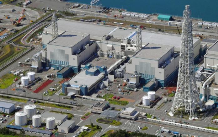 2017年九月三十日柏崎刈羽核能發電廠空拍圖，福島核災後柏崎刈羽核能發電廠停止運作，2017年重啟。（圖 / 美聯社）