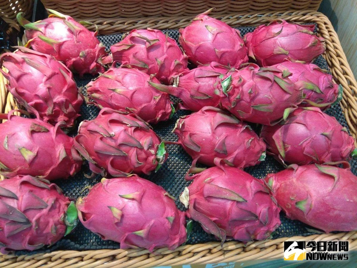 ▲火龍果屬於涼性水果，因此容易瘀血、胸悶、生痰等寒性體質者或經期來時不宜食用。（圖／記者陳雅芳攝，2019.）