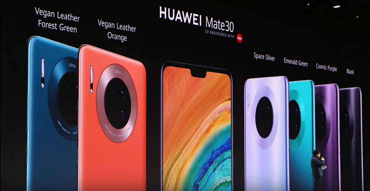 ▲華為今（19）日在德國慕尼黑發表Mate 30系列手機。（取自華為YouTube直播）