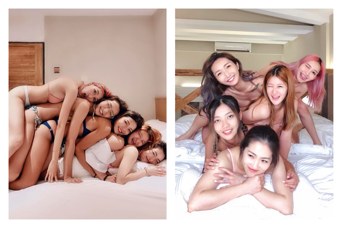 ▲正妹人人都愛看，但若是「一群正妹」，那可能就不只想看了。（圖／翻攝自朱禹潔臉書）
