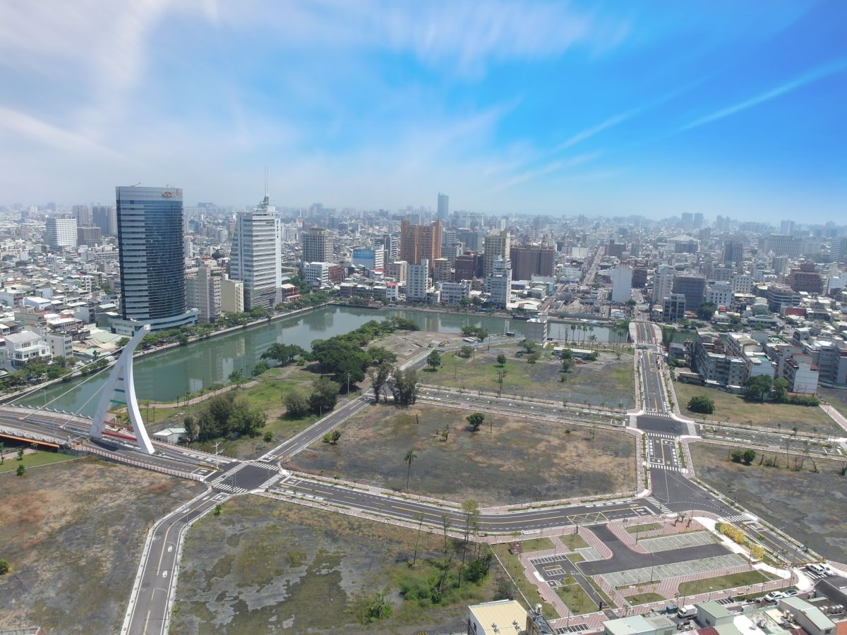 ▲運河星鑽區空拍圖。（圖／台南市地政局提供）