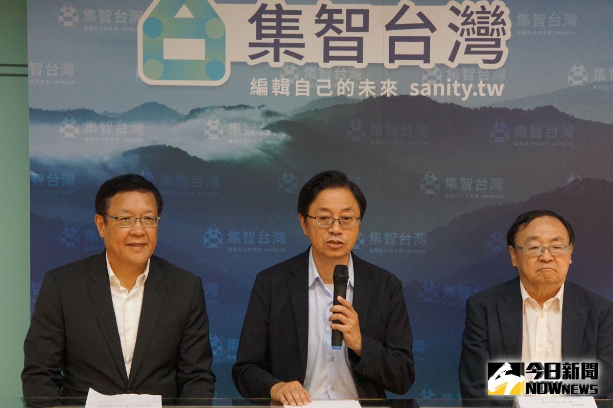 ▲針對一週痛失兩邦交國，韓國瑜國政顧問張善政（中）痛批蔡英文政府外交與兩岸政策錯誤。（圖／記者呂炯昌攝, 2019.9.20）