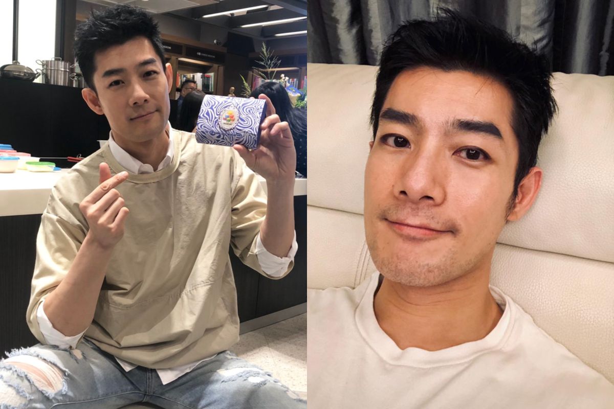 ▲施易男現在熱衷於甜點製作。（圖 / 記者薛羽彤攝、翻攝臉書）