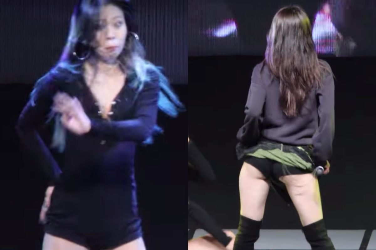 ▲泫雅舉動嚇壞舞者。（圖／비몽 YouTube）