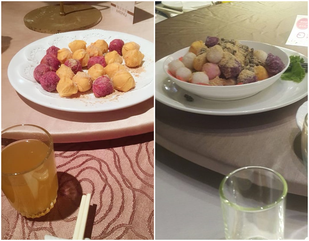 ▲婚宴傳統菜色炸湯圓。（圖／翻攝 PTT ／爆廢公社）