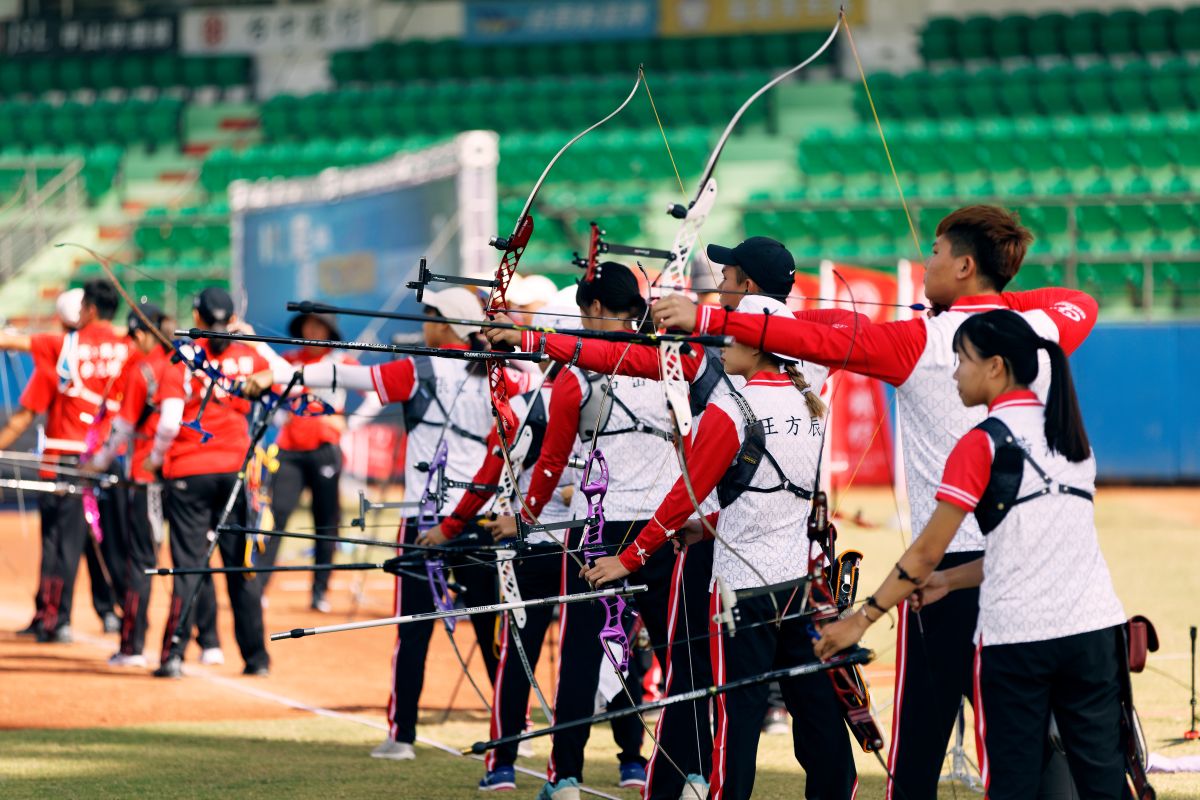 ▲中華企業射箭聯賽，台中銀行隊。（圖／台中銀行提供）