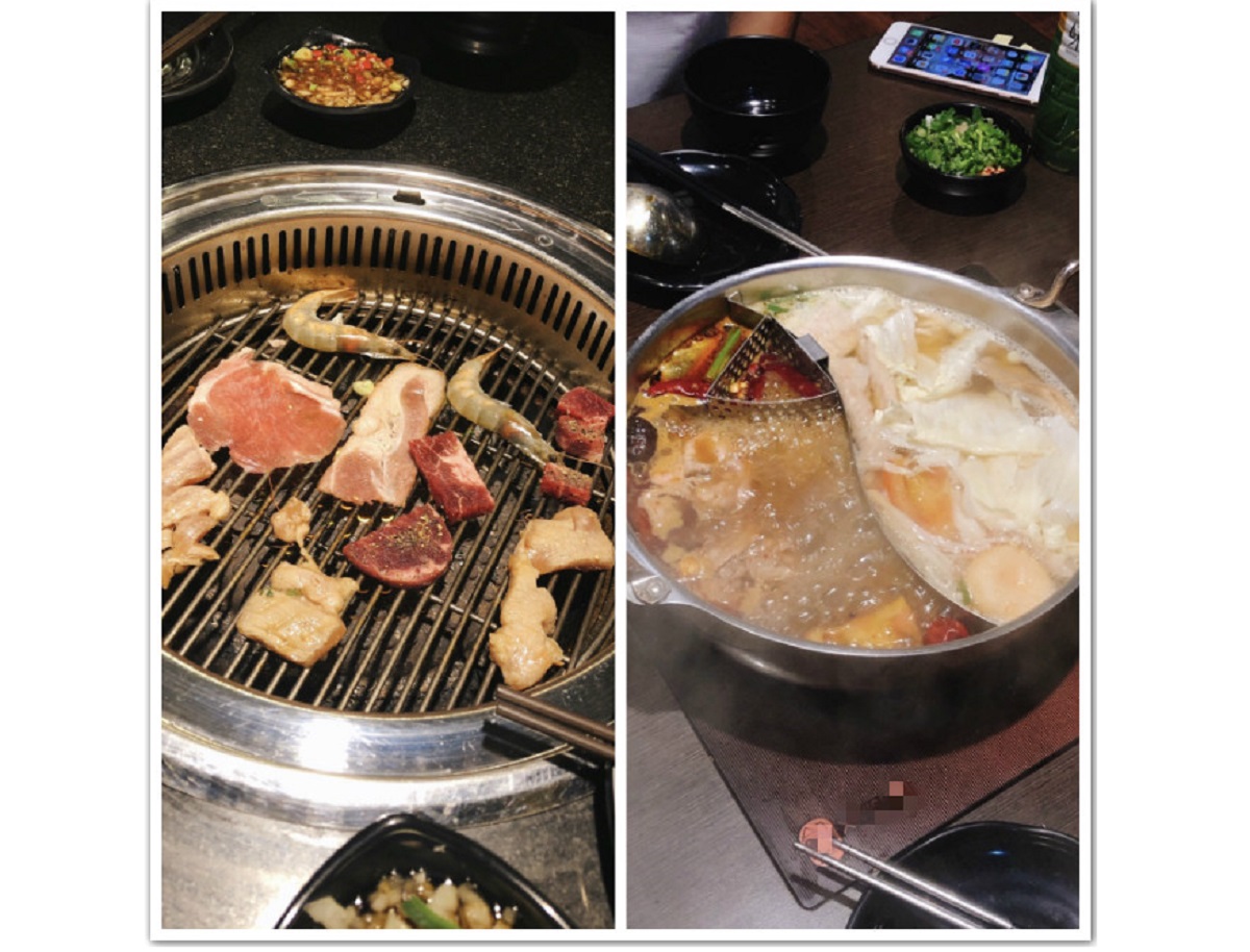 ▲有網友好奇在PTT發問「吃到飽的話會選燒烤還是火鍋？」結果全場答案幾乎「一面倒」，紛紛大讚「零失誤又不容易膩」。（合成圖／記者許苡晴攝）