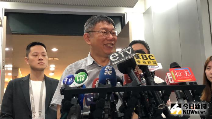 ▲台北市長柯文哲接受媒體訪問。（圖／記者丁上程攝, 2019.9.23）