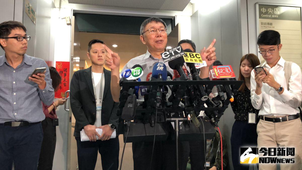 ▲台北市長柯文哲接受媒體訪問。（圖／記者丁上程攝, 2019.9.23）