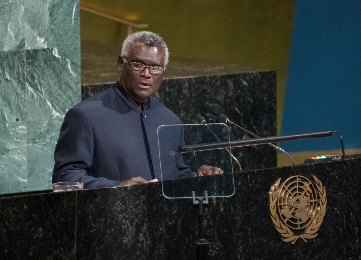 ▲索羅門群島總理蘇嘉瓦瑞。資料照。（圖／美聯社／達志影像）