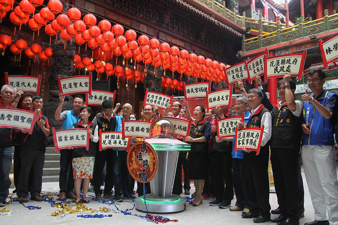 ▲花蓮港天宮、白沙屯媽祖「雙后」同框　遶行路線今公布。（圖／記者鄭志宏攝）