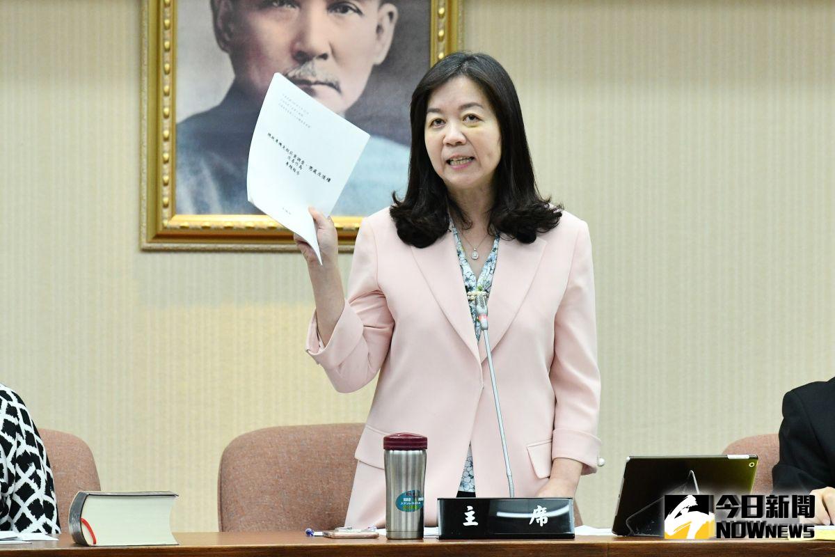 ▲國民黨籍立委童惠珍等 3 人於交通委員會提出臨時提案，要求華航兩周內重提懲處名單，但遭多名民進黨籍立委反對意見，最後該案未通過。（圖／記者林柏年攝，2019.9.25）