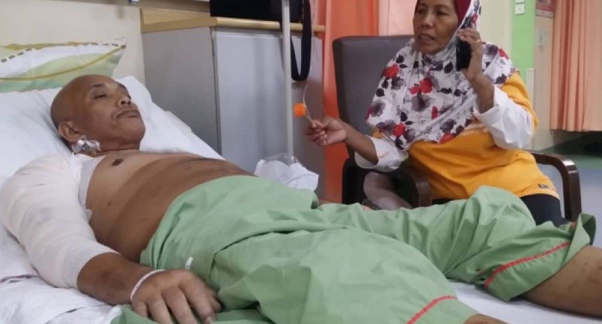 ▲馬來西亞一名男子因為太愛喝汽水罹患糖尿病，背部傷口形成大洞。（圖／翻攝自 Unilad ）