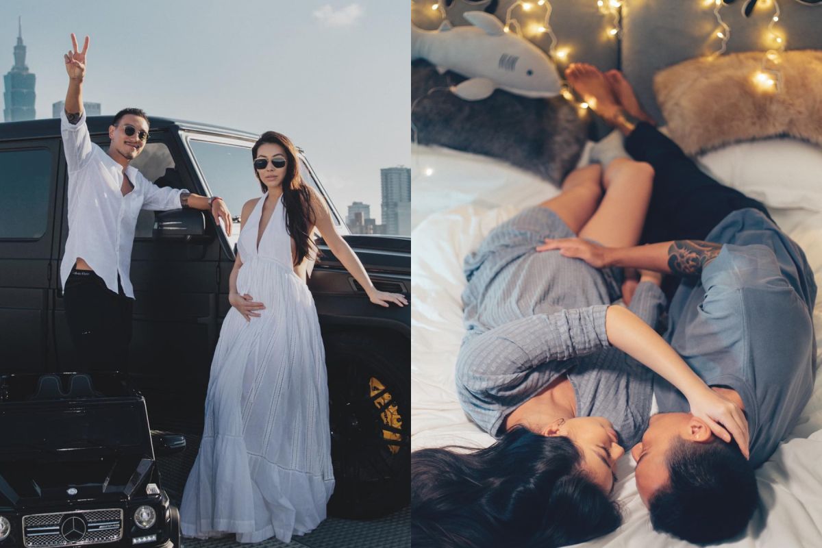 ▲王陽明、蔡詩芸即將當爸媽。（圖 / 翻攝臉書）