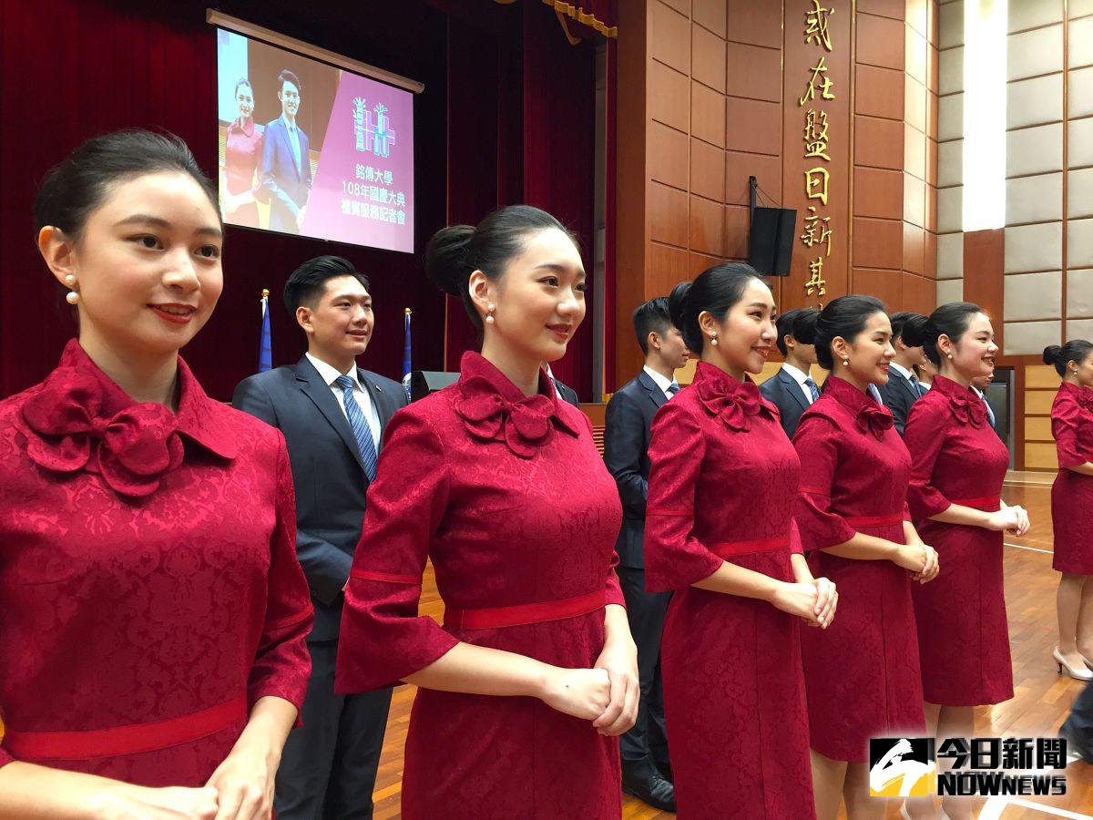 ▲銘傳大學今（27） 日舉辦記者會發表此次銘傳親善服務隊擔任國慶禮賓人員特色。（圖／記者黃仁杰攝 , 2019.09.27）