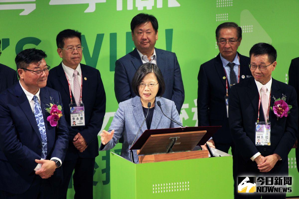 ▲蔡英文向在場台商喊話，「我們團隊是一個非常負責任、有政績且努力的團隊，值得再給四年。」（圖／記者李春台攝, 2019.09.27）