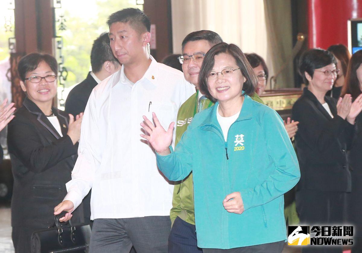 ▲總統蔡英文、民進黨黨主席卓榮泰出席民主進步黨第十八屆第二次全國黨員代表大會。（圖／記者葉政勳攝 , 2019.09.28）