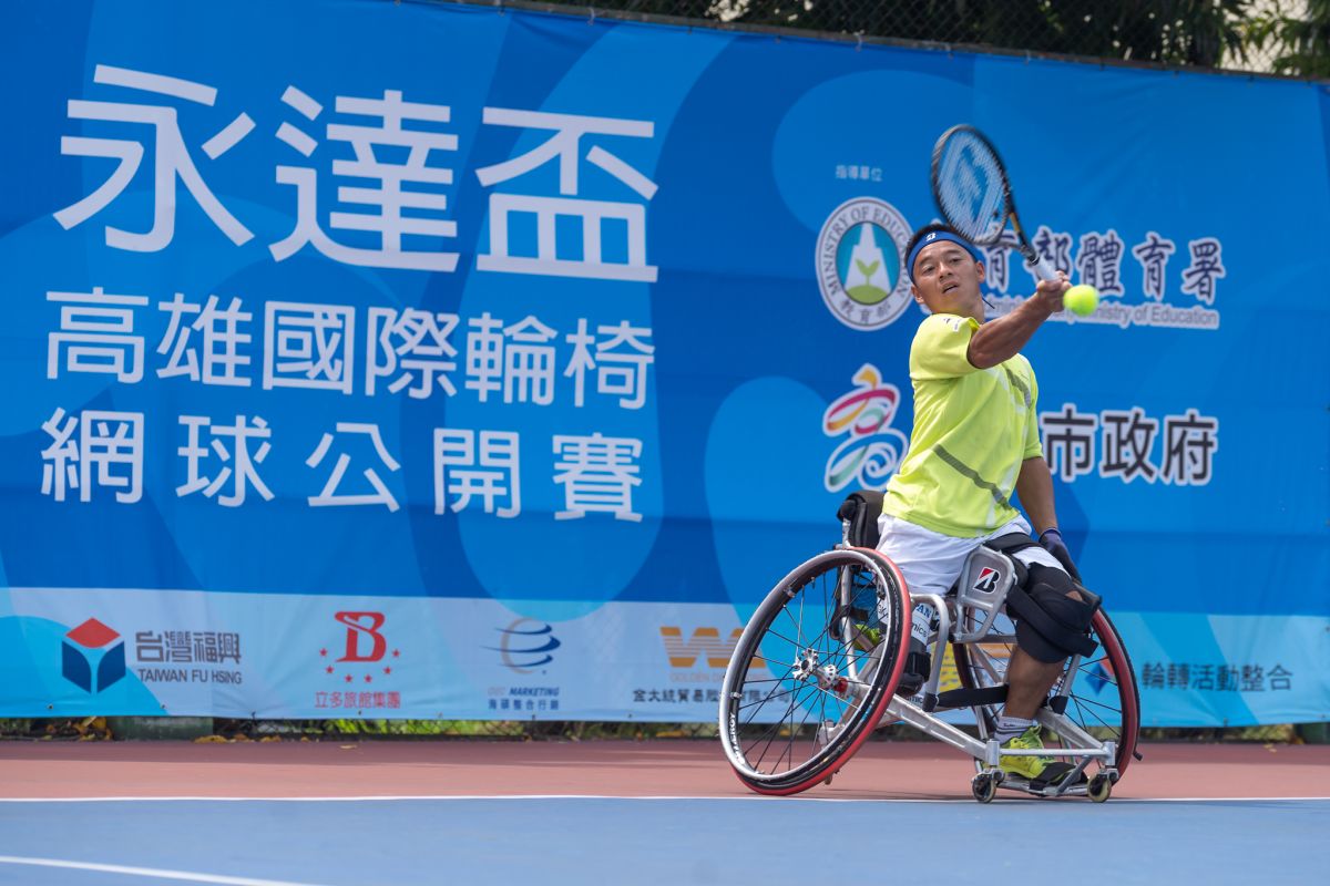 ▲2019永達盃高雄國際輪椅網球公開賽，男單金牌真田卓。（圖／主辦單位提供）