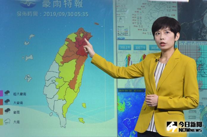 ▲氣象局預估暴風圈今日中午左右會接觸台灣陸地，下午到晚間北台灣的風雨狀況會更明顯。（圖／記者林伯年攝, 2019.09.30）