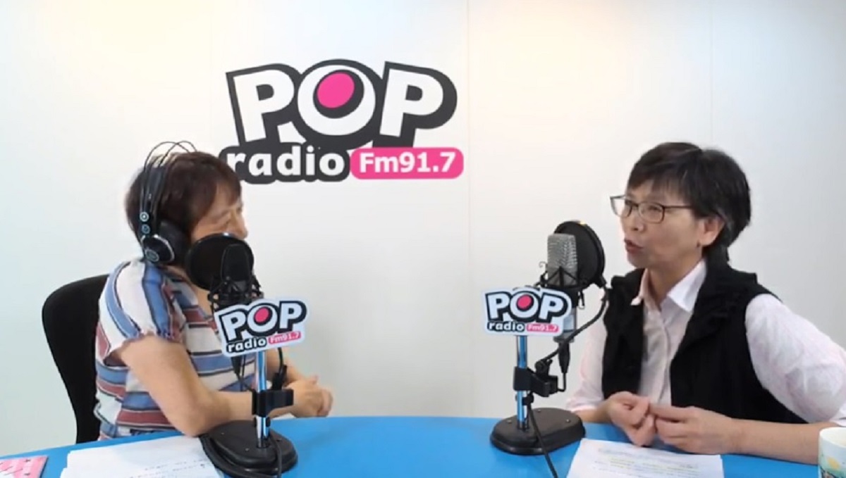 ▲北市府顧問、民眾黨發起人蔡壁如30日接受廣播節目專訪。（圖／翻攝自《POP搶先爆》youtube, 2019.9.30）