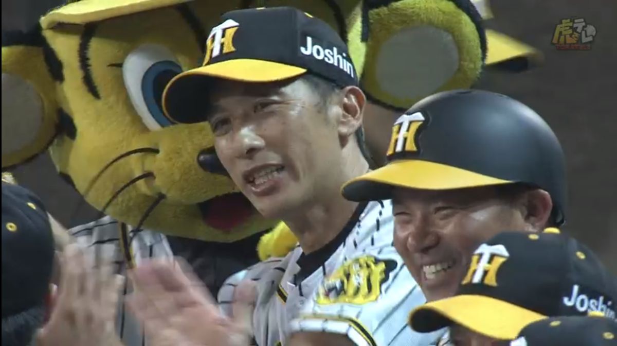 ▲阪神虎隊打敗中日，晉級季後賽。（圖／截自虎TV）